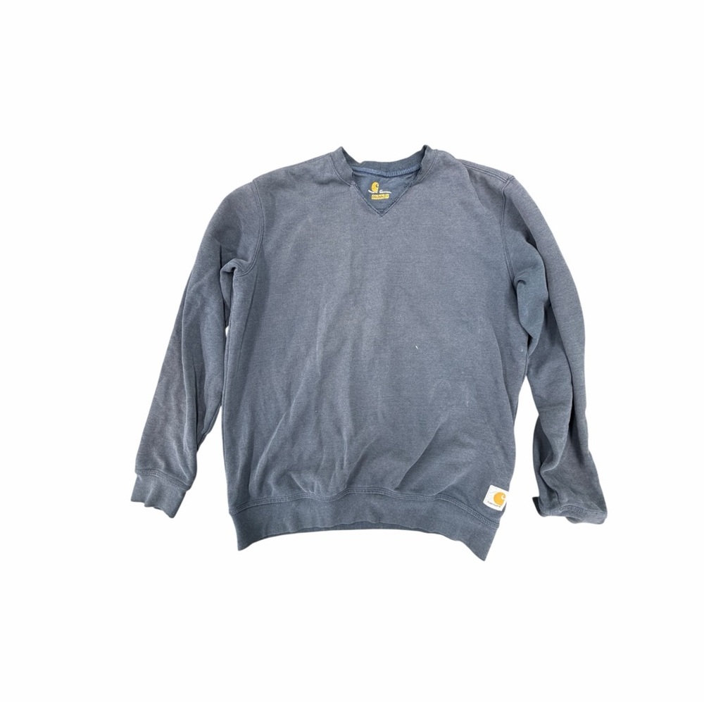 Carhartt Men's V-Neck Gray blue sweatshirt, medium